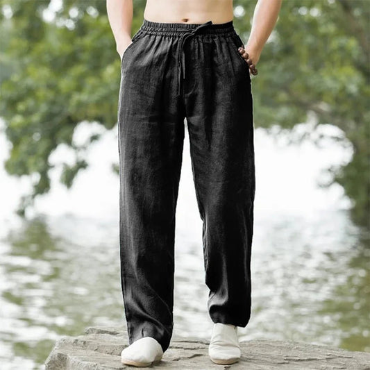 Hawaiian Herren Joggerhose | Baumwolle und Leinen, Sommerlich Casual 1