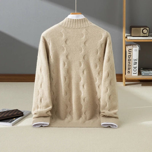 Karo Herren Pullover | 100% Kaschmir, Minimalistisches Design 1