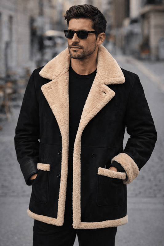 Herren Winterjacke Eira Mode Imitationspelz Regular Fit Hugo Minimalistisches Design