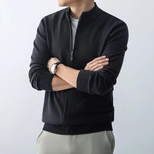 Aero Herren Strickjacke | Slim-Fit, Hochwertiger Strick 2