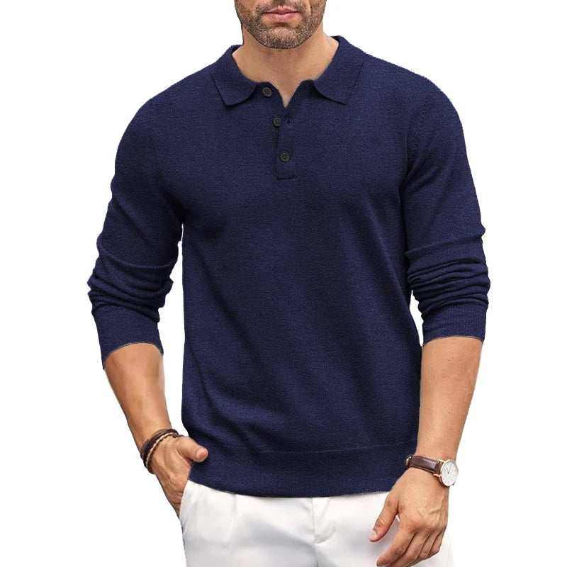 Apex Herren Polohemd | Hochwertiges Strickmaterial, Schmaler Schnitt 1