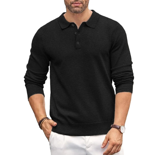 Apex Herren Polohemd | Hochwertiges Strickmaterial, Schmaler Schnitt 3