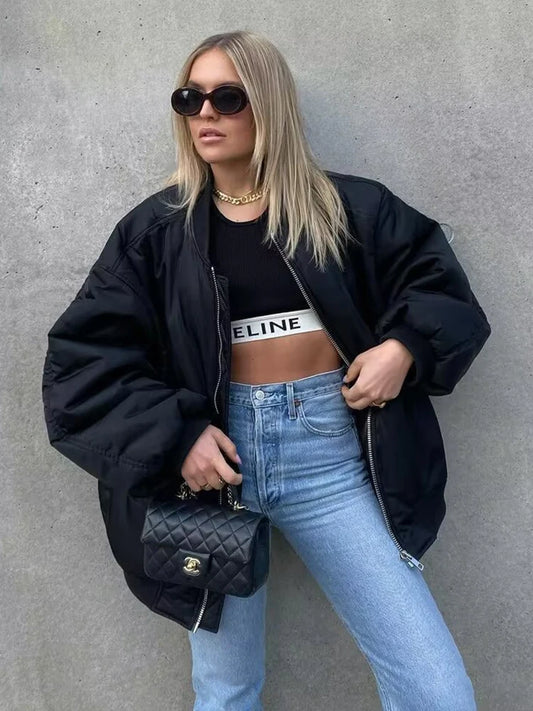 Bora Bomberjacke Damen | Oversize, Hochwertige Materialien, Minimalistisches Design 5