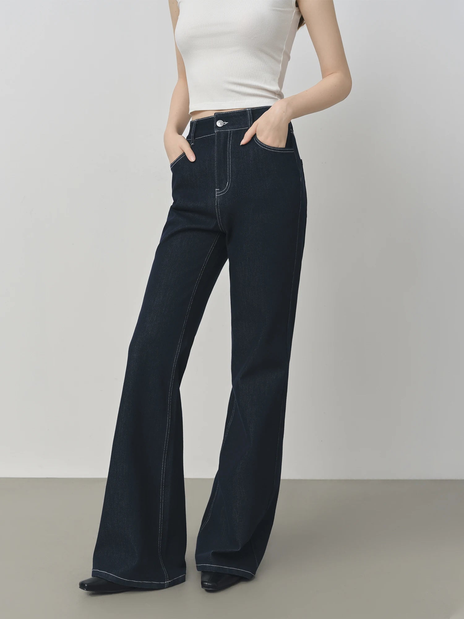 Fina Frauen Jeans | Elastische Taille, Y2K Chic 1