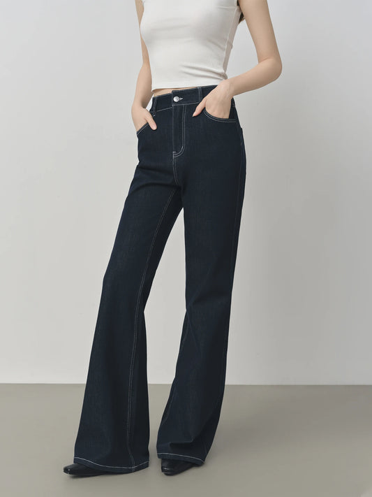 Fina Frauen Jeans | Elastische Taille, Y2K Chic 1