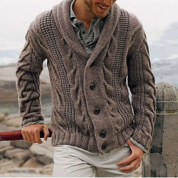 Herren Strickcardigan – Locker Geschnitten & Warm