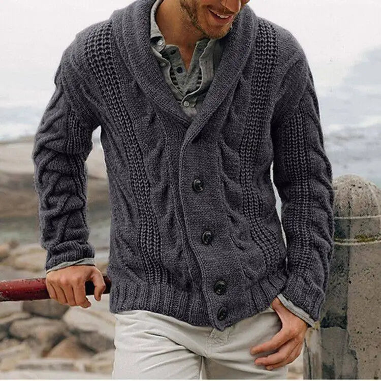 Herren Strickcardigan – Locker Geschnitten & Warm