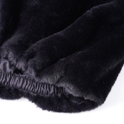 Damen Felljacke mit Reißverschluss – Warm & Elegant