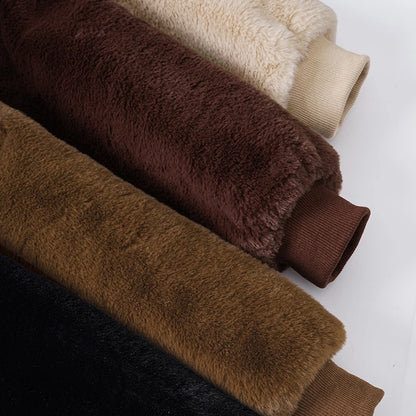 Damen Felljacke mit Reißverschluss – Warm & Elegant