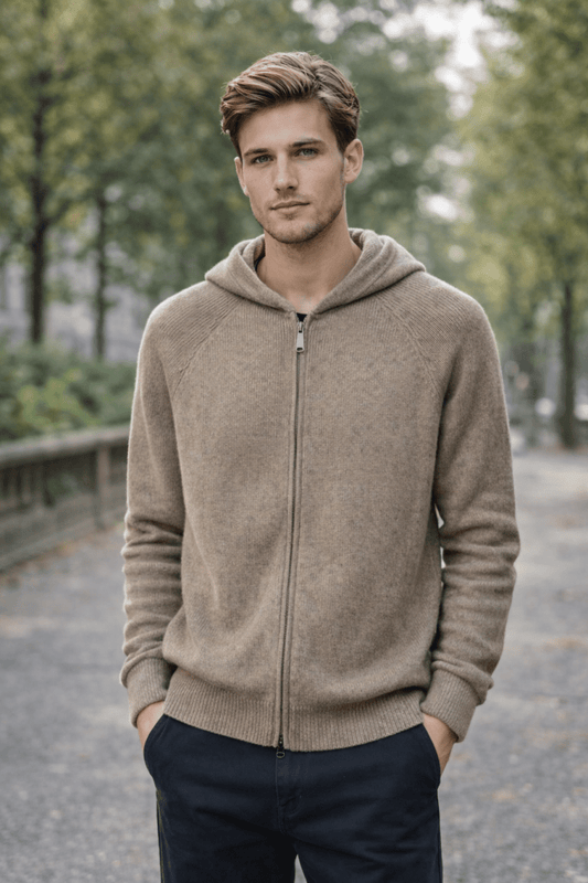 Herren Pullover Eira Mode Merinowolle Regular Fit Maro Minimalistisches Design